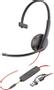 POLY Blackwire 3215 - Blackwire 3200 Series - Headset - On-Ear - kabelgebunden - 3,5 mm Stecker, USB-C - Schwarz - Zertifiziert für Skype für Unternehmen, Avaya Certified, Cisco Jabber Certified, UC-z