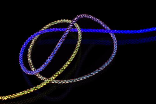 FIXED LED/ Gaming USB-C/C 60W cable 1.2m Multicolor (FIXDLED-CC-RA)