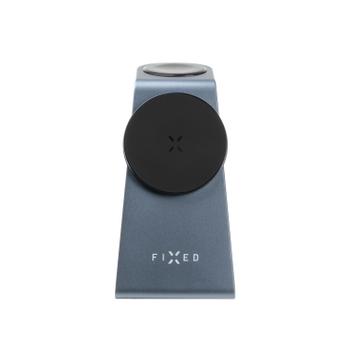 FIXED 3in1 Mag Aluminium trådløs opladningsstation Sort (FIXMPOS-AL-GR)