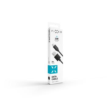 FIXED USB-A <-> USB-C - 2m - Sort (FIXD-UC2M-BK)