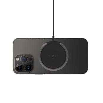 FIXED MagPad 15W Trådløs oplader/ stativ funktion Sort (FIXMPAD2-BK)