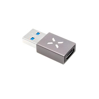 FIXED LINK USB-A Han til USB-C Hun adapter Grå (FIXA-CU-GR)