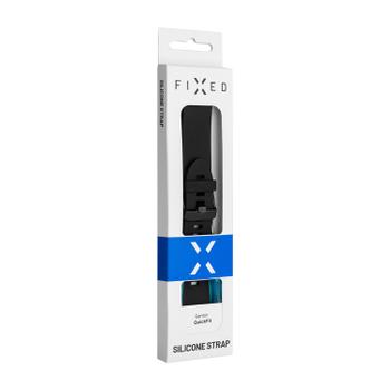 FIXED QuickFit silikoniranneke,  20 mm, musta (FIXSST-QF20MM-BK)