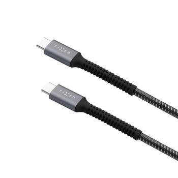 FIXED ARMOR 240W USB-C/C flettet kabel 2m Grå (FIXDA-CC2-GR)