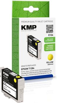 KMP E124 Tintenpatrone yellow kompatibel mit Epson T 128 (1616,4009)