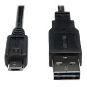 TRIPP LITE 6FT 24AWG A TO 5PIN MIC B USB 2.0 UNIV REVERSIBLE CABLE