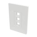 TRIPP LITE 3-Port Keystone Single-Gang