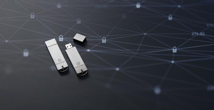 Kingston IronKey Basic S1000 - USB-flashstasjon - 16 GB - TAA-samsvar (IKS1000B/16GB)