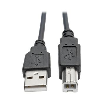 TRIPP LITE n Tripp Lite Series - USB cable - USB (M) to USB Type B (M) - USB 2.0 - 3.1 m - coiled, molded - black (U022-010-COIL)