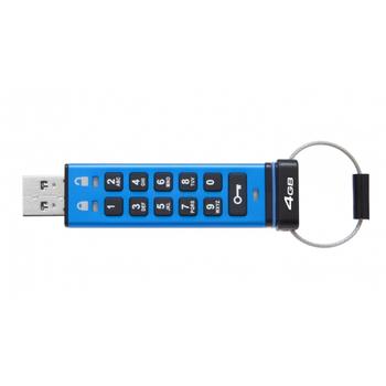 KINGSTON DataTraveler 2000 - USB flash drive - encrypted - 4 GB - USB 3.1 Gen 1 (DT2000/4GB)