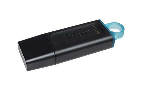 KINGSTON n DataTraveler Exodia - USB flash drive - 64 GB - USB 3.2 Gen 1 - black with teal (DTX/64GB)