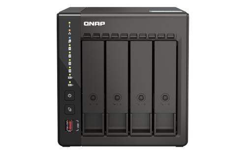 QNAP TS-453E-8G 4-bay desktop NAS Intel Celeron J6412 4C 2.0GHz burst 2.6GHz onboard 8GB RAM 2xHDMI 1.4b 2xM.2 2280 PCIe slots (TS-453E-8G)
