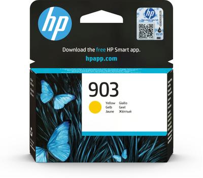 HP 903 - Gul - original - blister - bläckpatron - för Officejet 6951, 6954, 6962, Officejet Pro 6960, 6961, 6970, 6971, 6974, 6975 (T6L95AE#301 $DEL)