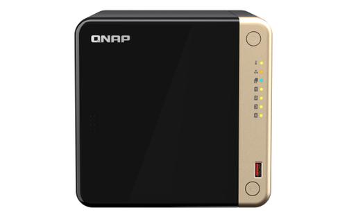 QNAP TS-464-4G 4-Bay desktop NAS Intel Celeron N5105/ N5095 quad-core 4GB DDR4 SODIMM RAM 2xDDR4 SODIMM slots max 16GB 4x3.5in/ 2.5in (TS-464-4G)