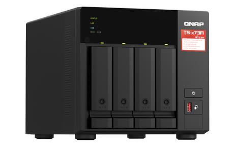 QNAP TS-473A - 2x 2.5GbE NAS-server 4x 2.5"/ 3.5",  2x M.2 2280, 10GbE-støtte (TS-473A-8G)