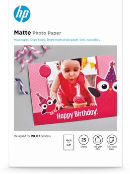 HP Matte FSC Photo Paper 4x6 25 sheets (7HF70A)