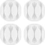 GOOBAY Organizer Cable organizer for 3 cables, white/blister pack of 4/70373