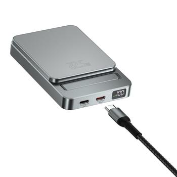 4smarts Wireless Power Bank OneStyle, 5000mAh, MagSafe compatible - Gray (540707)