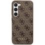 GUESS 4G Metal Gold Logo case for Samsung Galaxy S24 Plus - brown