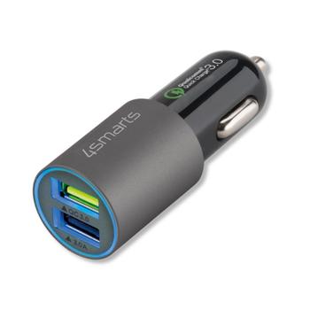 4smarts Car Charger Rapid 30W with Quick Charge - Gray (464458)