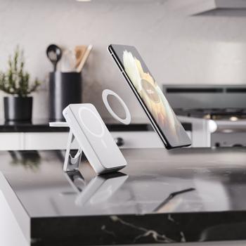 ALOGIC 4-i-1 Magsafe Wireless Powerbank 10000mAh Hvit, Sølv (L10KPBWH)