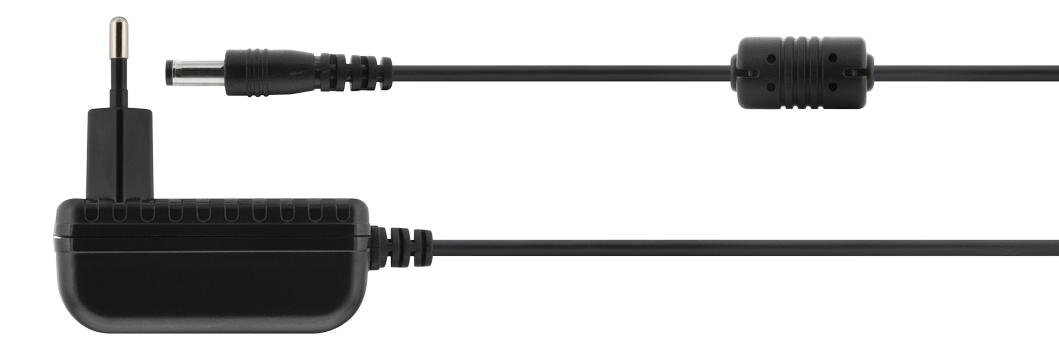 DELTACO power supply, 100-240 V to 12V 1A, black (PS12-10B)