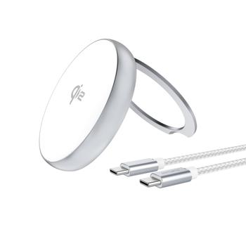 4smarts Qi2 Charger Kickstand silver / white (4S540987)