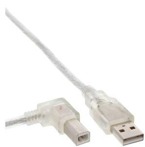 MICROCONNECT USB2.0 A-B 2m M-L (USBAB2ANGLED-L)
