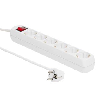 MICROCONNECT 6-way Schuko Power Strip 5M (GRU0065W)