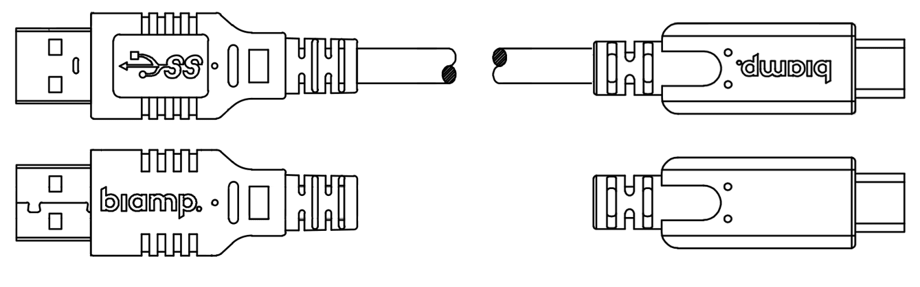 BIAMP USB 3.1 3m Type A to C (909.0203.900)