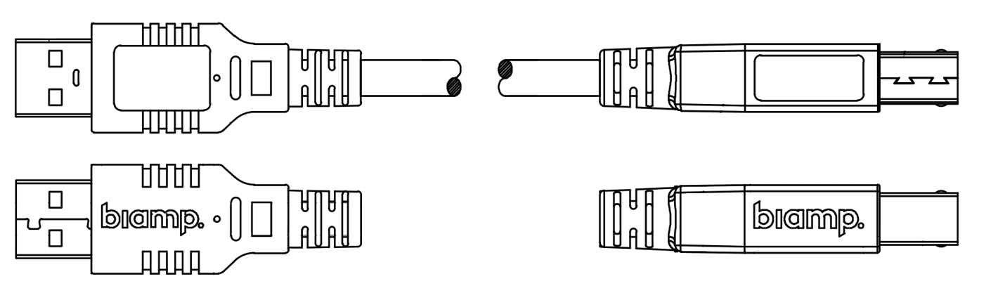 BIAMP USB 2.0 2m Type A to B (909.0215.900)