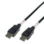 DELTACO DisplayPort cable, DP 2.1, DP80, 1m