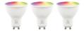 DELTACO SMART HOME RGB-älylamppu, GU10, 2,4GHz, 4.7W, 400lm, 3-pack