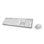 HAMA "KMW-700" Wireless Keyboard / Mouse Set silver / white