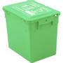 Abena Affaldsspand, grøn, plast, 30 l, med låg og hank