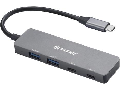 SANDBERG USB-C to 2xUSB-A + 2xUSB-C Hub (136-50)