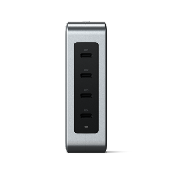 SATECHI 145 W USB-C GaN Travel Charger With 4 ports Sølv (ST-W145GTM)
