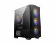 MSI MAG FORGE M100A computer case Micro Tower Black, Transparent