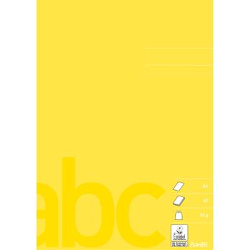 BANTEX Skolehæfter ulinj. gul A4 40 sider (10) (100052013*10)