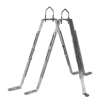 TELEVES Mast Brack VF-5075P,  50-75cm from wall, for tubes Ø50-76mm (240352)