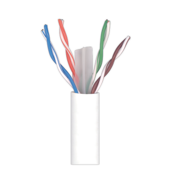 TELEVES Data Cable U/UTP Cat 6 Dca Cu 24AWG LSFH Ø 6,0mm White (212310)