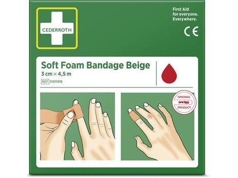 CEDEROTHS Soft Foam Bandage Beige 3cm x 4,5m (51011018)