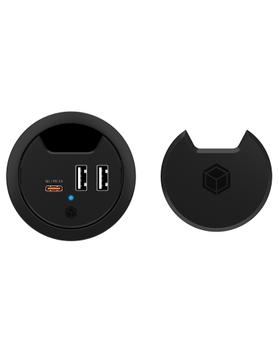 ICY BOX In-Desk Usb Charger With  (IB-HUB1407)