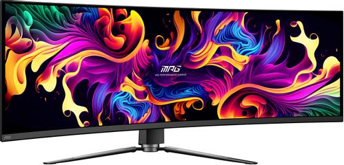 MSI 49" curved gamingskärm 491CQP 5120x1440 QD-OLED, 144hz, 0.03ms, 1.5m:1, HDR400, 2xHDMI/ DP/ USB-C(90w) (MPG 491CQP QD-OLED)