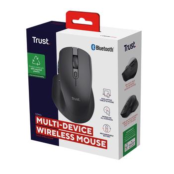 TRUST OZAA+ MULTI-CONNECT WIRELESS MOUSE BLK (24820)