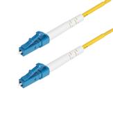 StarTech 2m (6.6ft) LC to LC (UPC) OS2 Single Mode Simplex Fiber Optic Cable, 9/125µm, Laser Optimized,  40G/100G, Bend Insensitive,  Low Insertion Loss - LSZH Fiber Patch Cord (SPSMLCLC-OS2-2M) - koblingskabel  (SPSMLCLC-OS2-2M)