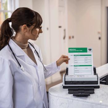 BROTHER ADS-1800W - dokumentskanner - bärbar - Wi-Fi(n), USB 2.0 (Host), USB-C 3.2 Gen 1 (ADS1800WUN1)