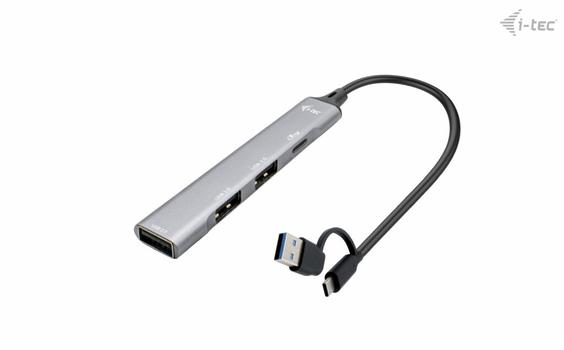 I-TEC USB-A/ USB-C 4 PORT HUB 1X USB-C 3.1+3X USB 2.0 PERP (CAHUBMETALMINI4)