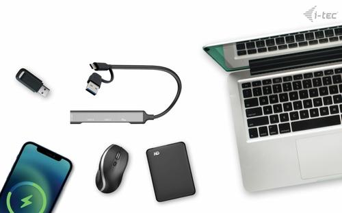 I-TEC USB-A/ USB-C 4 PORT HUB 1X USB-C 3.1+3X USB 2.0 PERP (CAHUBMETALMINI4)