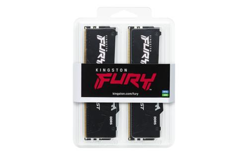 KINGSTON 64GB 6000MT/s DDR5 CL30 DIMM Kit of 2 FURY Beast RGB XMP (KF560C30BBAK2-64)